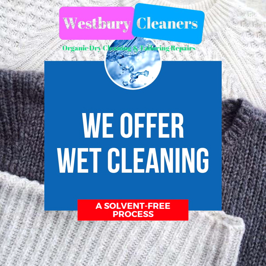 Professional wet cleaning machine used for delicate garment care in Westbury NY