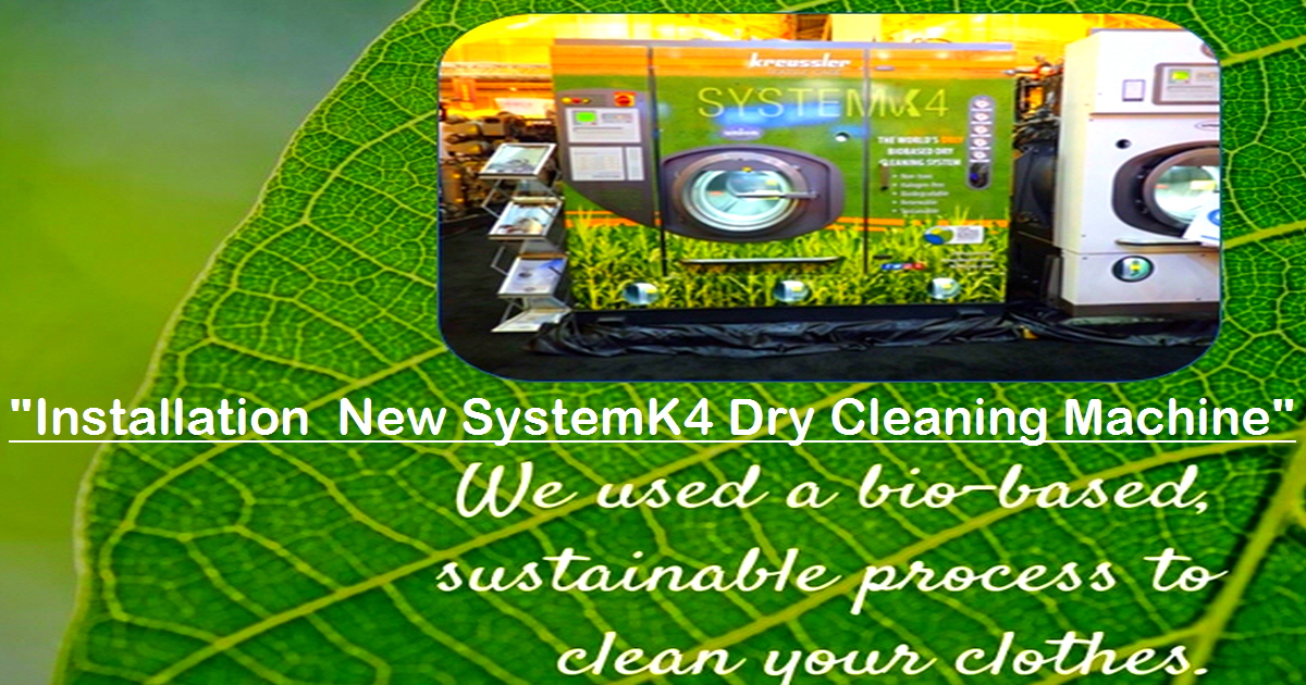 SystemK4 dry cleaning machine installed at Westbury Cleaners in Westbury